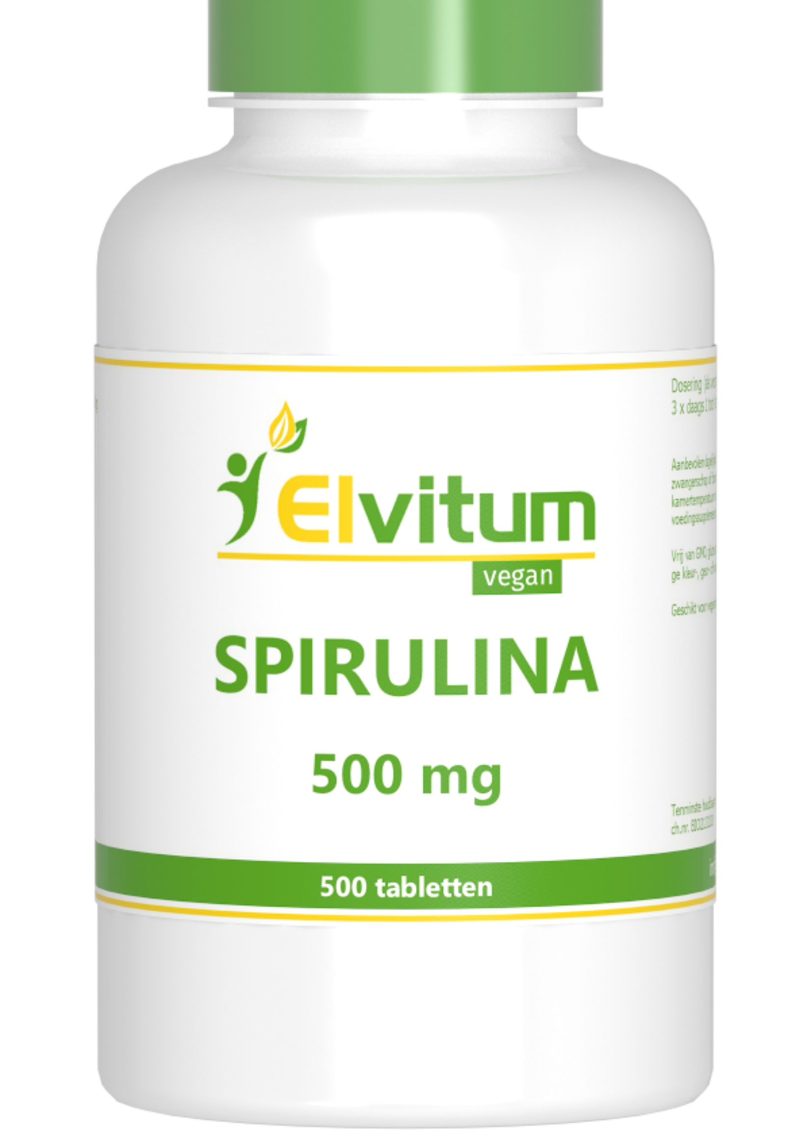 Elvitum Spirulina 500 mg 500 tabletten