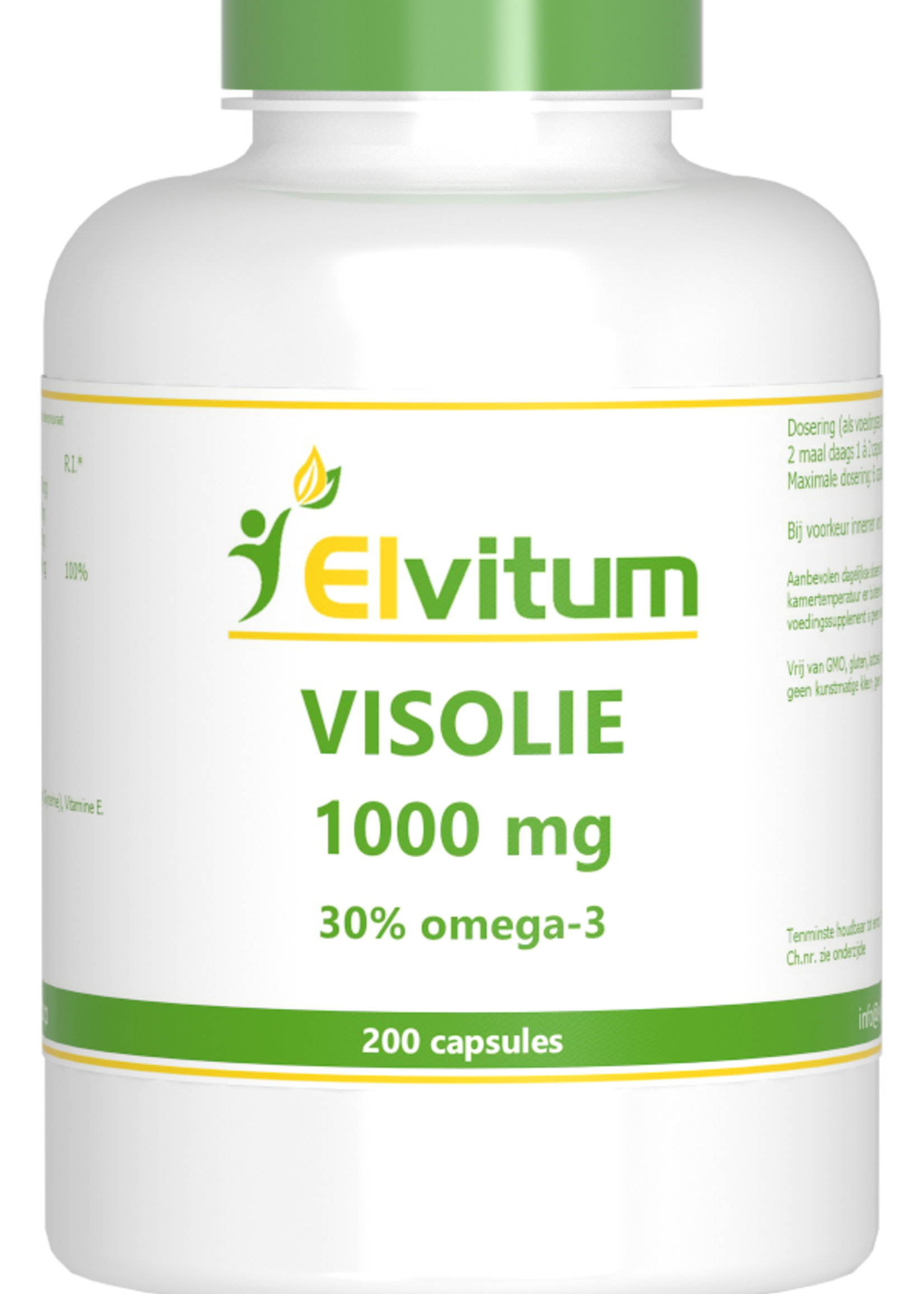 Elvitum Visolie 1000 mg 200 capsules