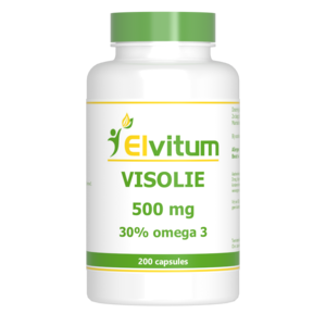 Elvitum Visolie 500 mg 200 capsules