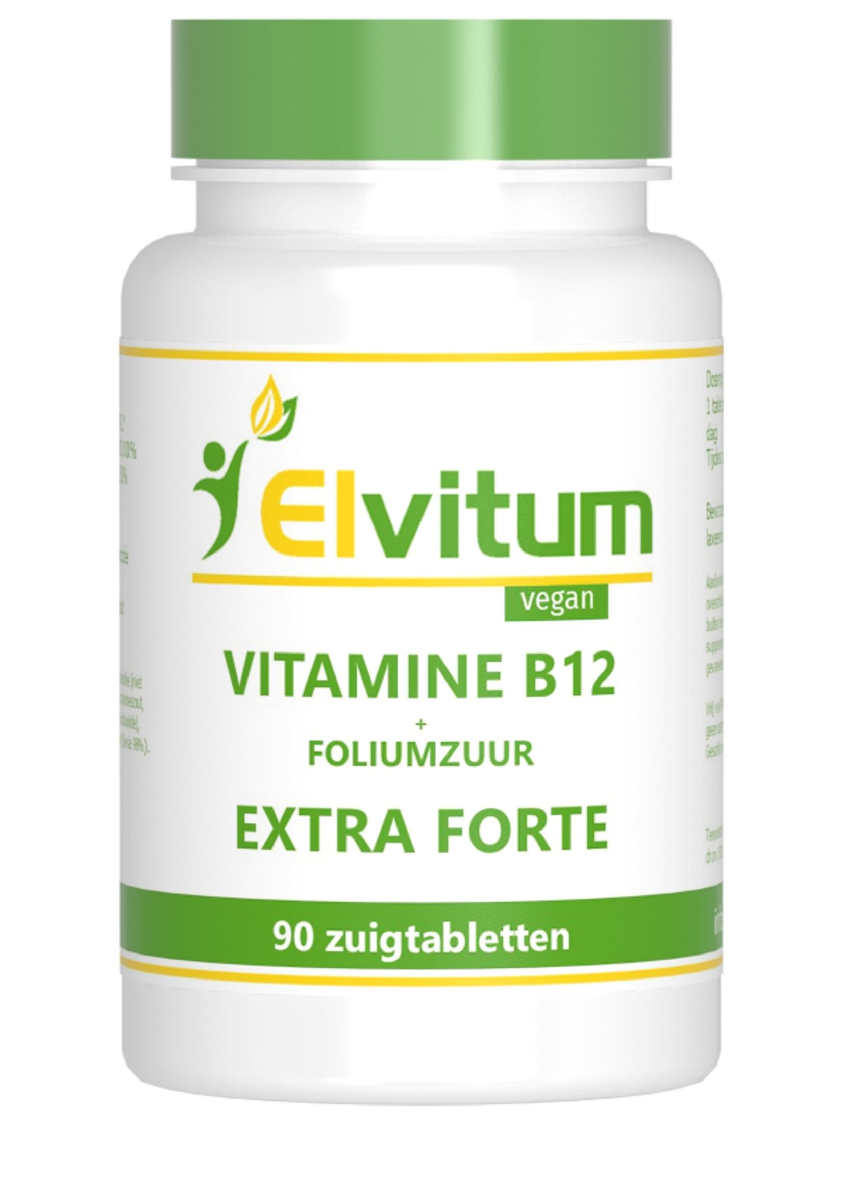 Elvitum Vitamine B12 met Foliumzuur Extra Forte 90 zuigtabletten