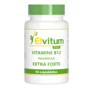 Elvitum Vitamine B12 met Foliumzuur Extra Forte 90 zuigtabletten