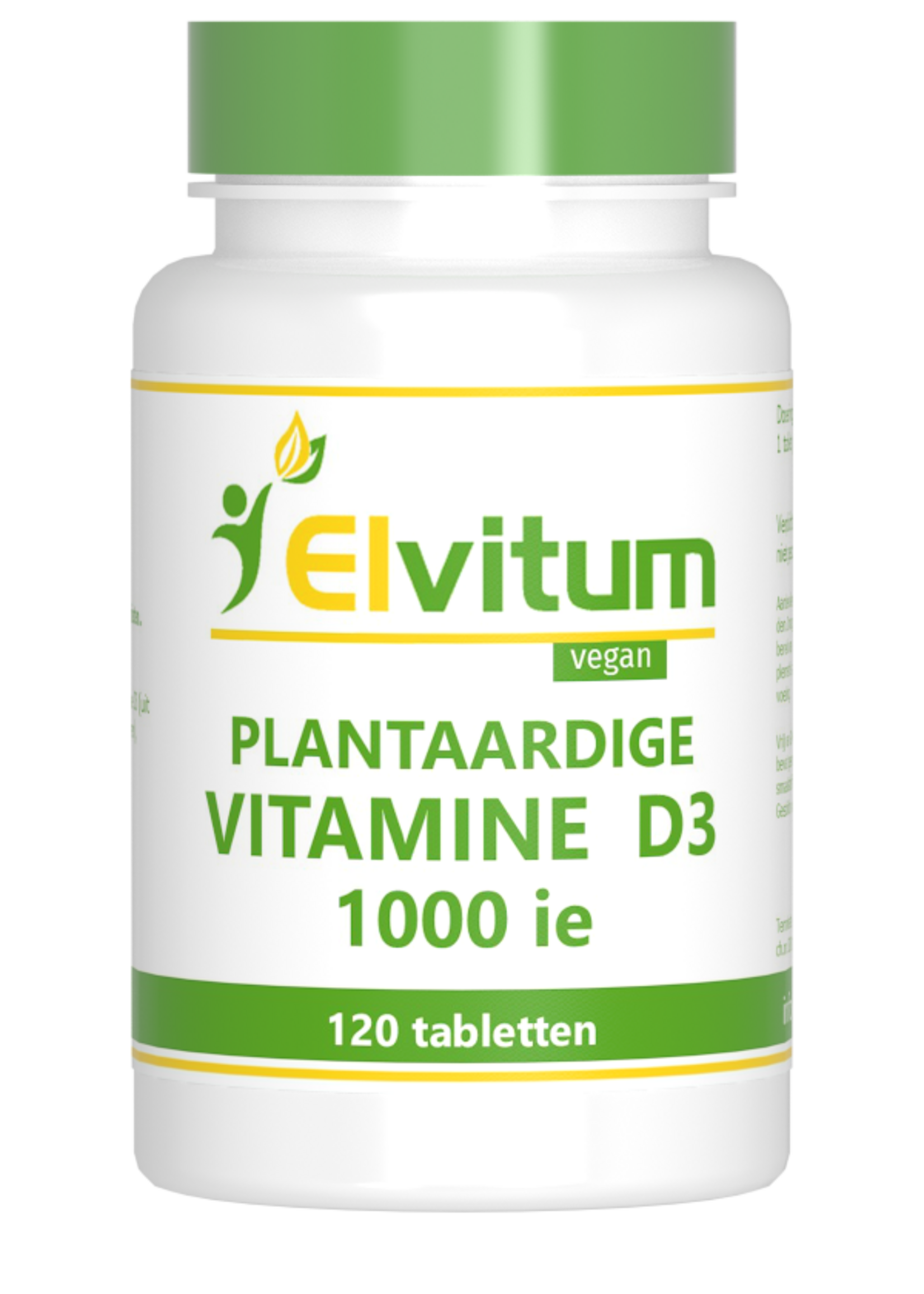 Elvitum Vitamine D3 1000ie Plantaardig 120 tabletten