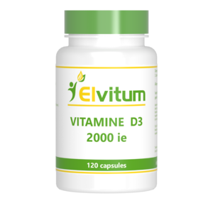 Elvitum Vitamine D3 2000 ie 120 capsules