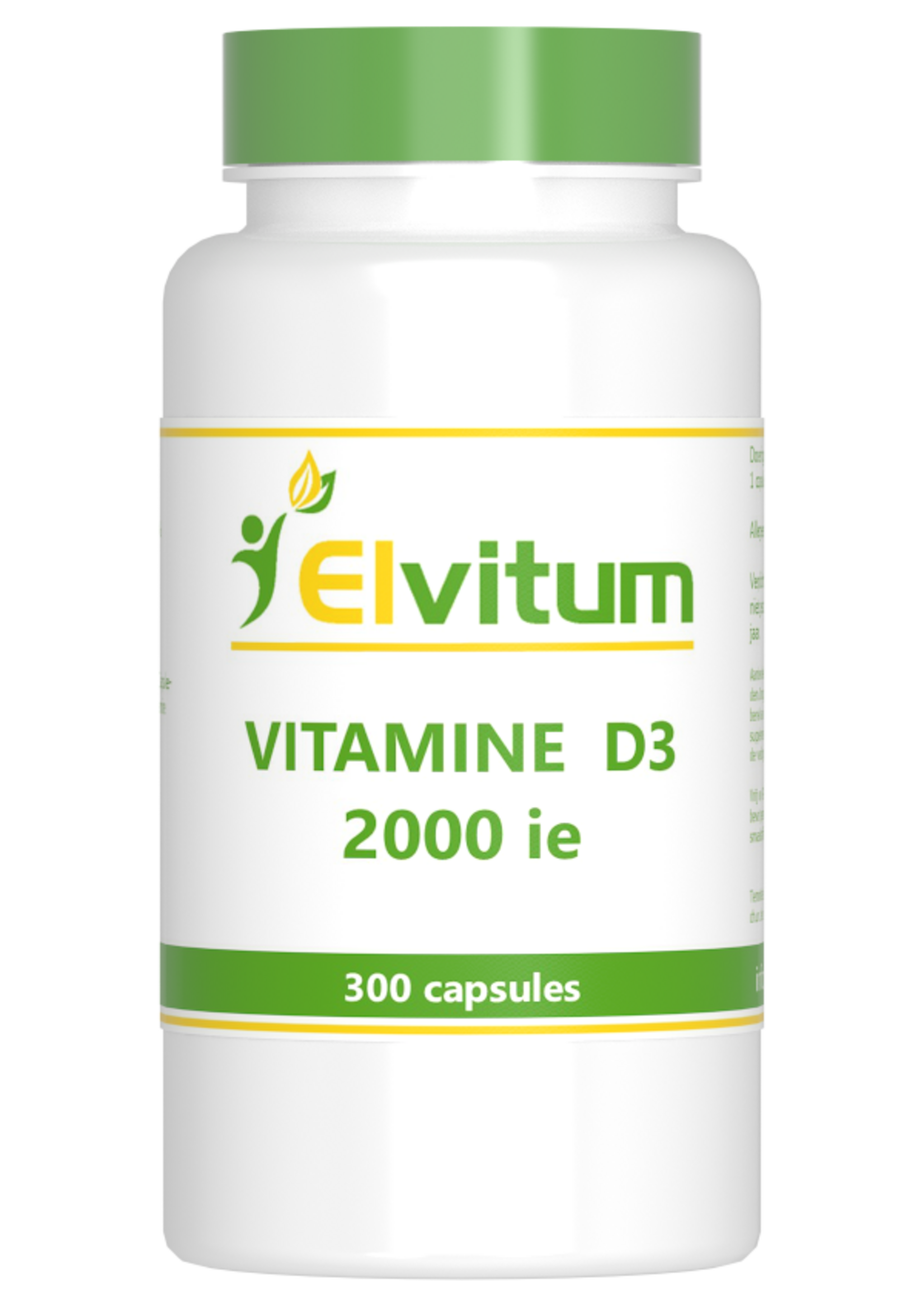 Elvitum Vitamine D3 2000 ie 300 capsules
