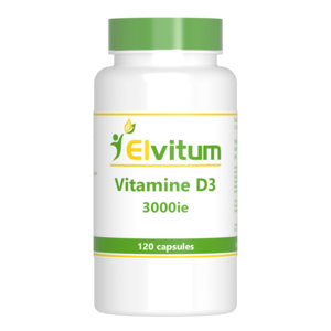 Elvitum Vitamine D3 3000 ie 120 capsules