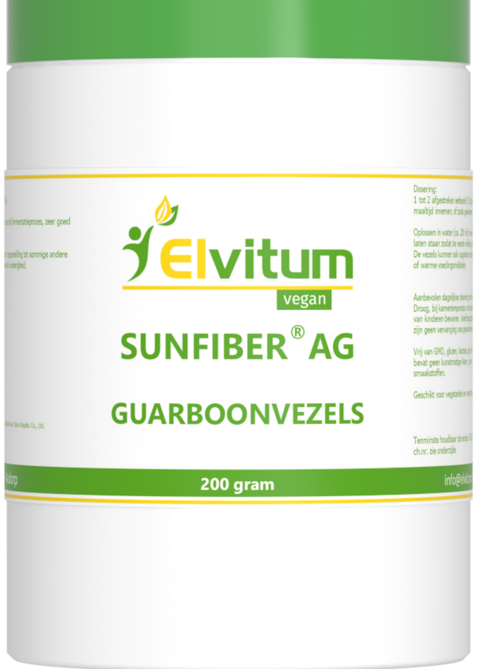 Elvitum Sunfiber Guarboonvezels 200 gram