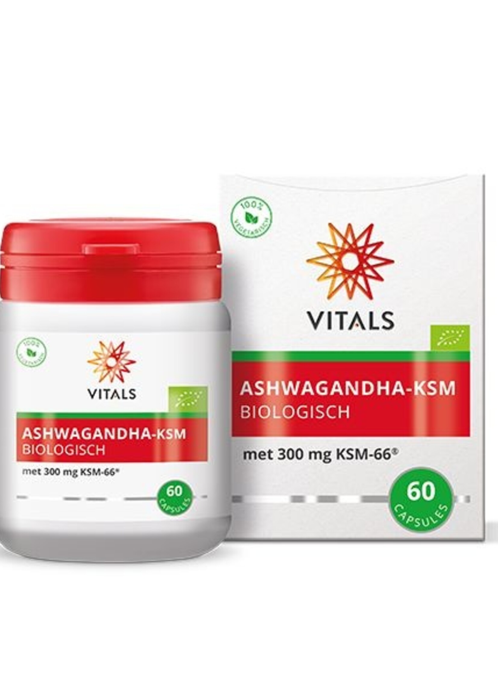 Vitals Ashwagandha-KSM Biologisch 60 capsules