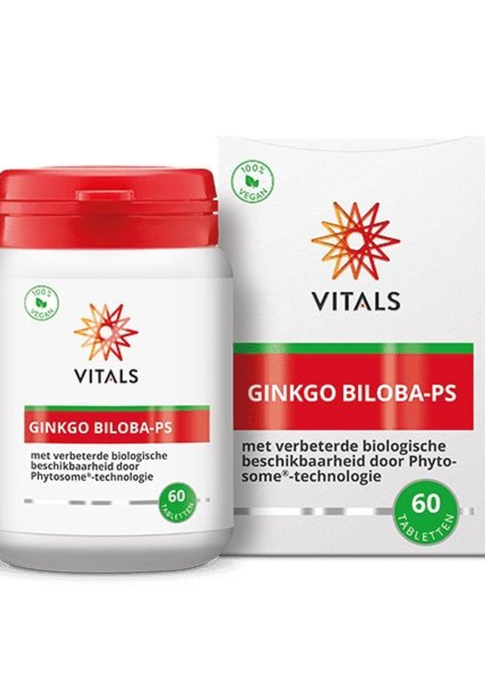 Vitals Ginkgo Biloba-PS 60 tabletten