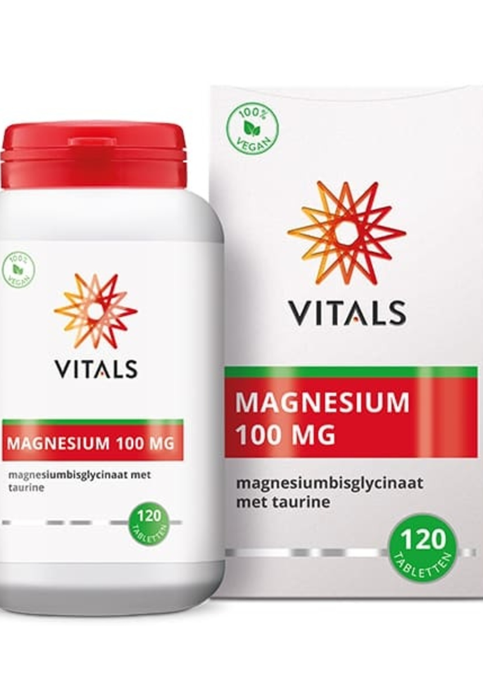 Vitals Magnesiumbisglycinaat 100 mg 120 tabletten