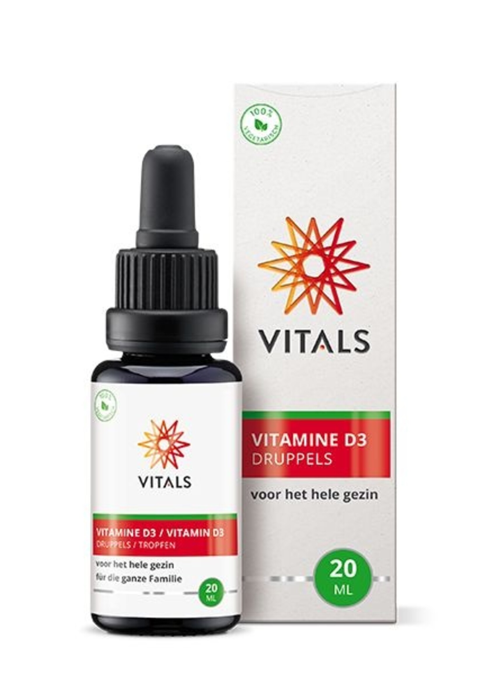 Vitals Vitamine D3 druppels 20 ml / 600 druppels