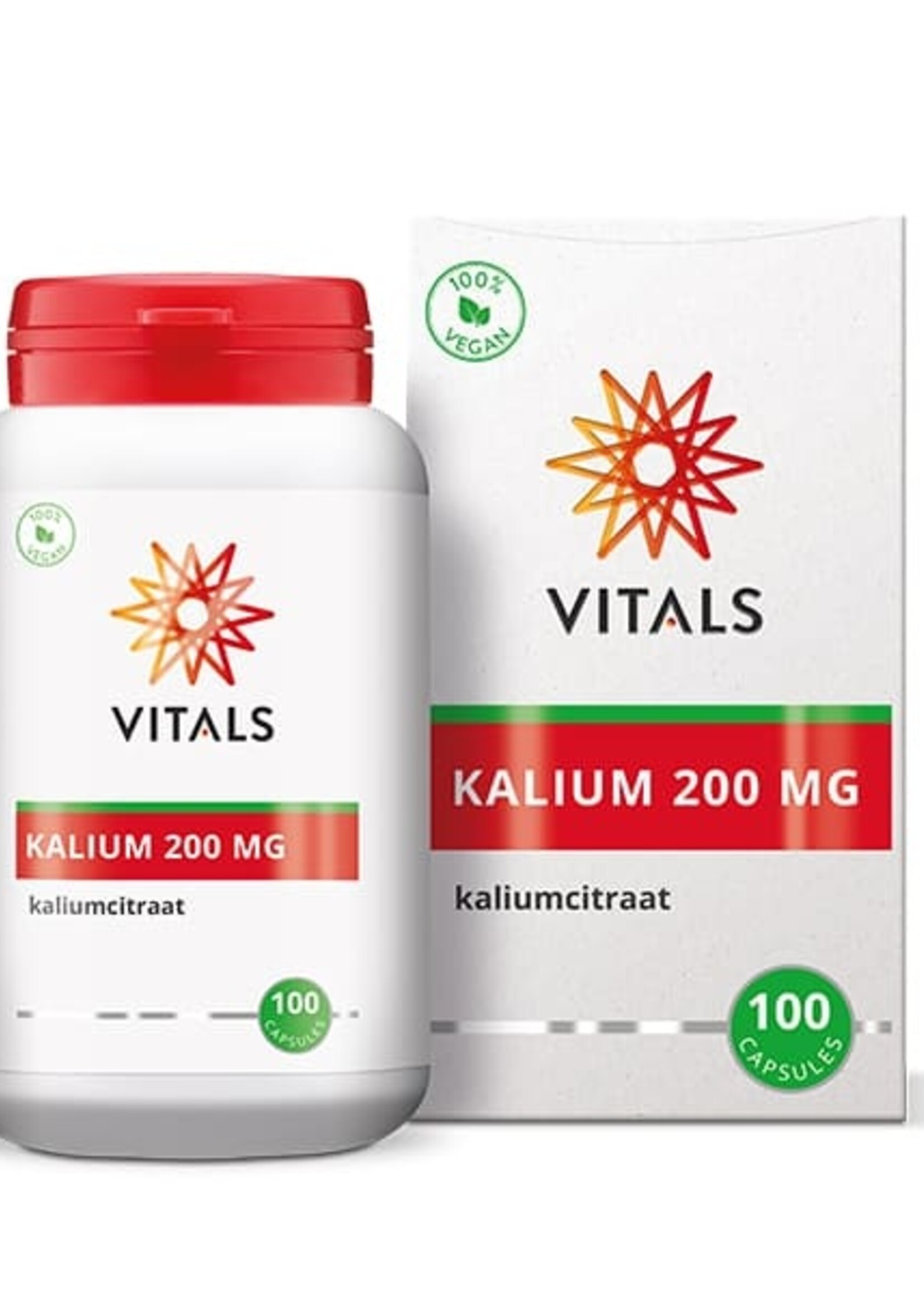 Vitals Kaliumcitraat 200 mg 100 capsules