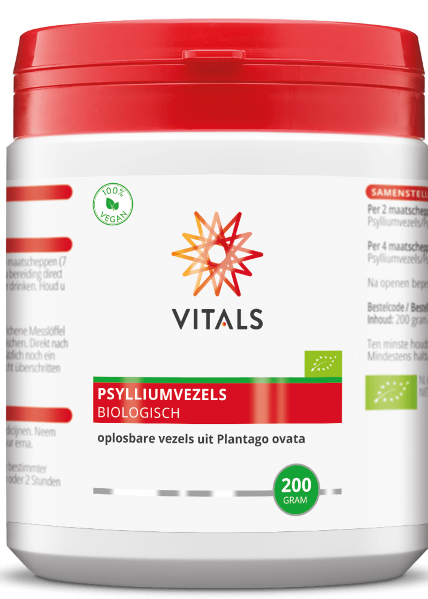 Vitals Psylliumvezels Biologisch 200 gram