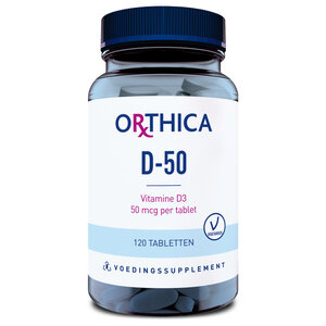 Orthica Vitamine D3 50 mcg 120 tabletten