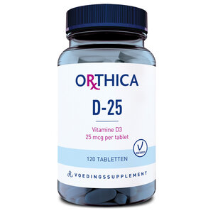 Orthica Vitamine D3 25 mcg (1000ie) 120 tabletten