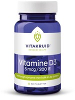 Vitakruid Vitamine D3 5 mcg 240 tabletten