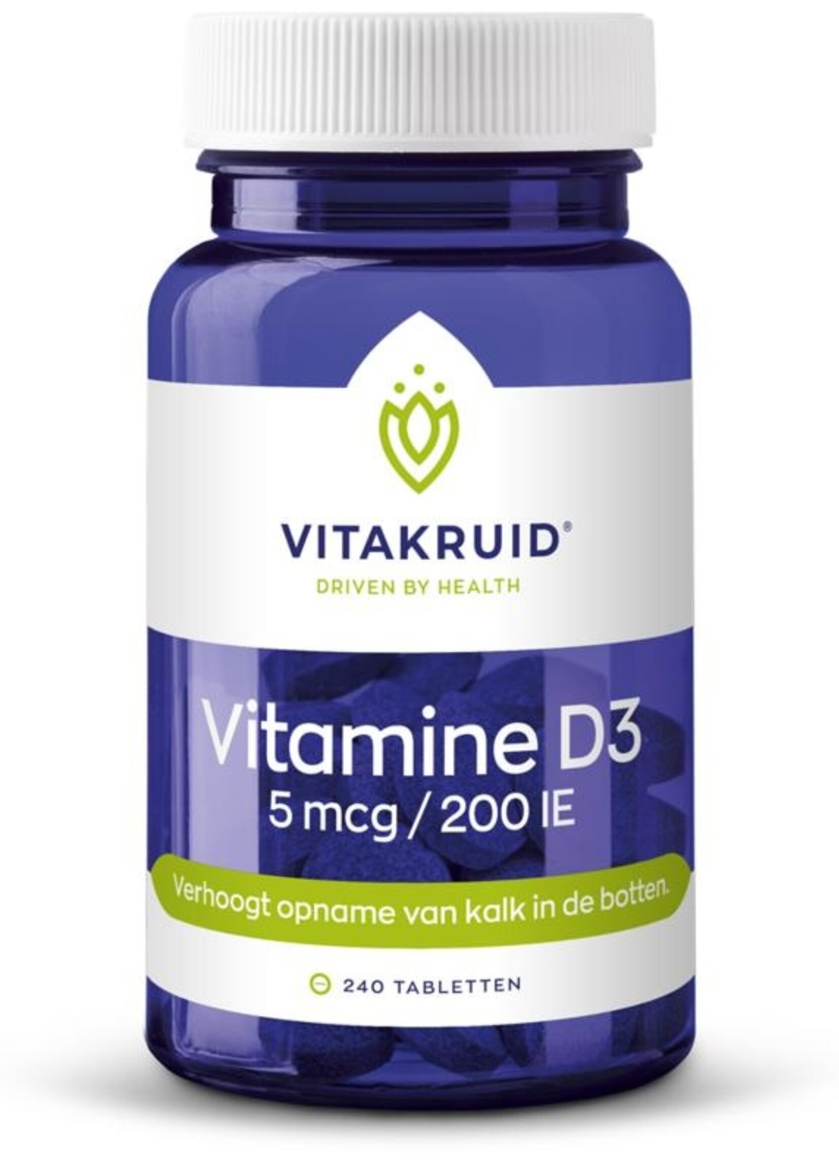 Vitakruid Vitamine D3 5 mcg 240 tabletten