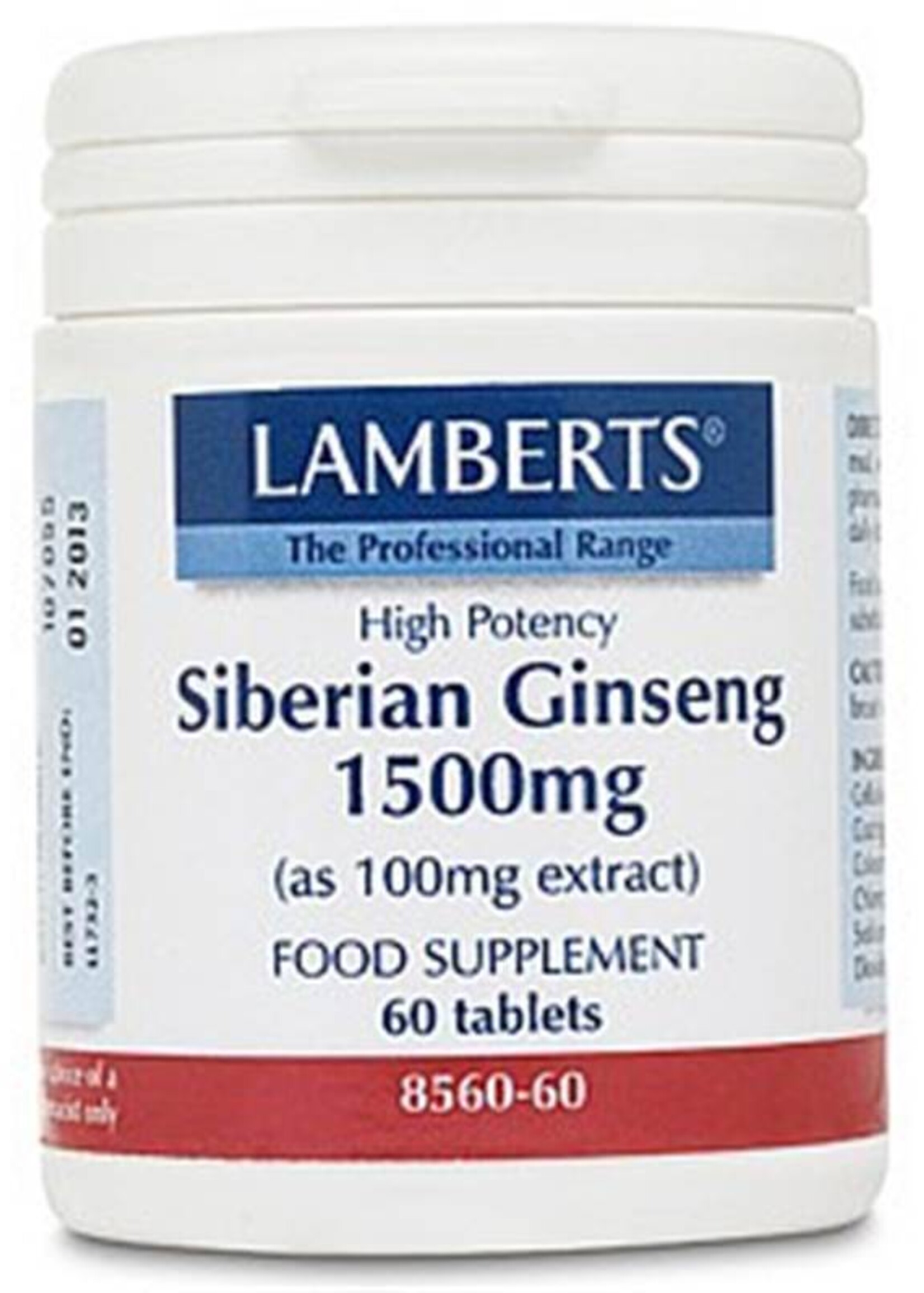 Lamberts Siberische Ginseng 1500 mg 60 capsules
