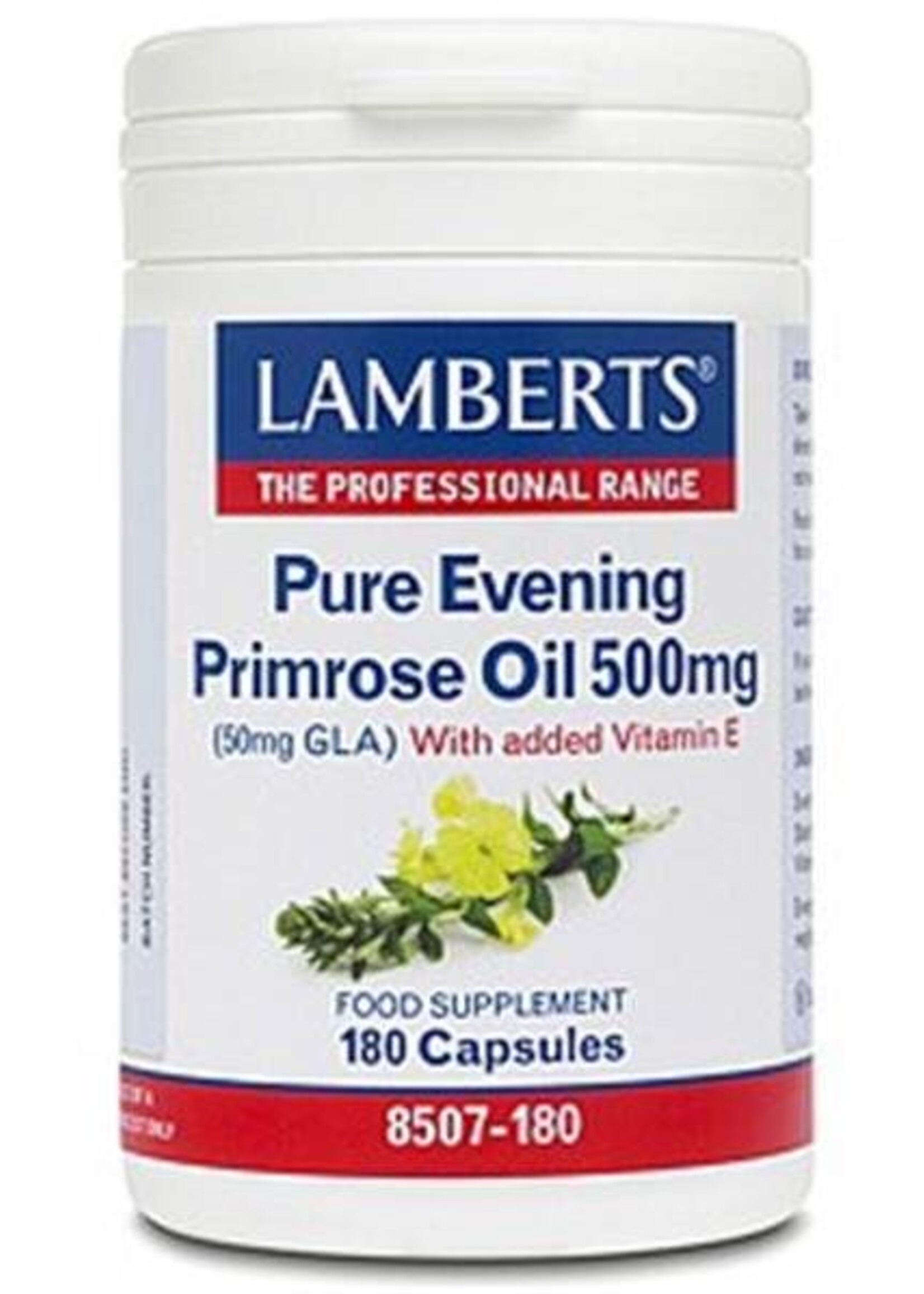 Lamberts Teunisbloem (Evening Primrose) 500 mg 180 capsules