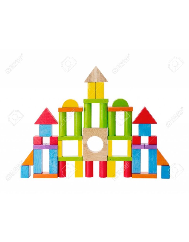 Colorful Wooden Toy Blocks