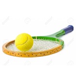 Tennisschläger und Ball