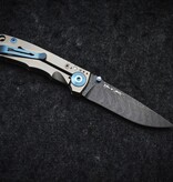 Spartan Blades, LLC Spartan Blades - Spartan Harsey Folder SHF 3.25 Nichols Damascus Blue Ano