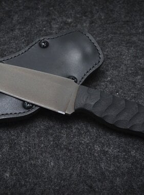 Winkler Knives Drop Point Crusher -Sculpted  Black Micarta