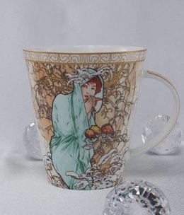 CARMANI - 1990 Alfons Mucha - Mug - The Four Seasons Winter