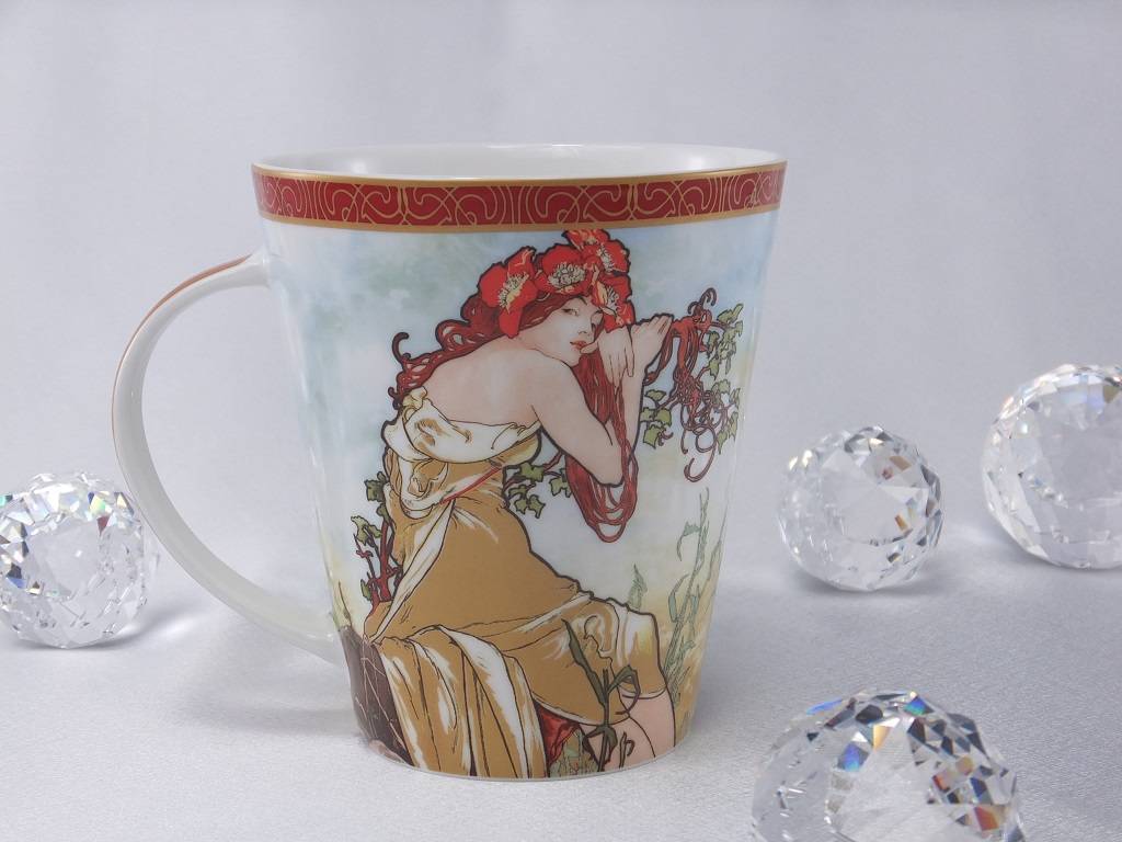 CARMANI - 1990 Alfons Mucha - The Four Seasons - Summer - Coffee Cup