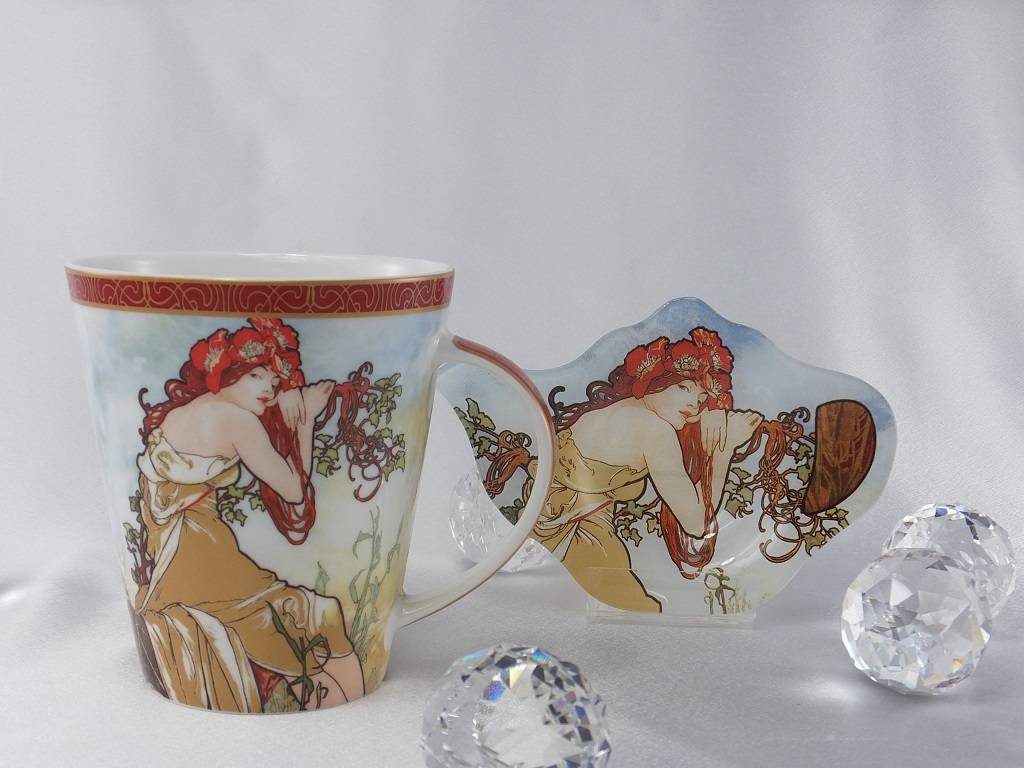 CARMANI - 1990 Alfons Mucha - The Four Seasons - Summer - Coffee Cup