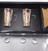 CARMANI - 1990 Gustav Klimt - Der Kuss - Latte Macchiato Gläser