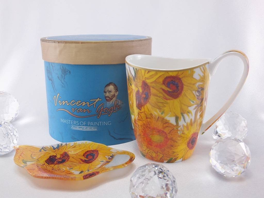 CARMANI - 1990 Vincent van Gogh - Sonnenblumen - Kaffeetasse  Vanessa inkl. Geschenkbox