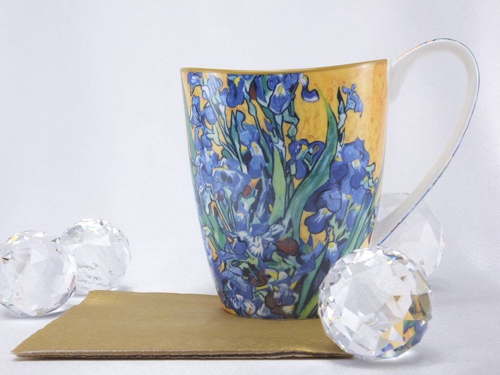 CARMANI - 1990 Vincent van Gogh - Schwertlilien - Kaffeetasse Vanessa in Geschenkbox