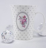 Dallas - stylish porcelain mug in white