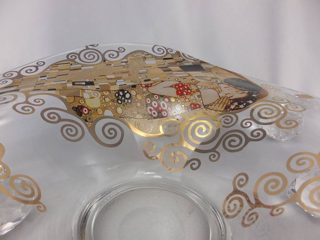 CARMANI - 1990 Gustav Klimt - The Kiss - Decoration Bowl / Glass Bowl