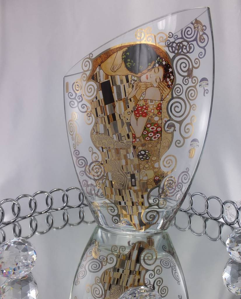 CARMANI - 1990 Gustav Klimt - The Kiss - glass vase III
