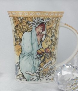 CARMANI - 1990 Alfons Mucha -The Four Seasons -Tasse X  - Winter