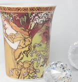 CARMANI - 1990 Alfons Mucha - The Four Seasons - Frühling -Kaffeetasse in Geschenkbox