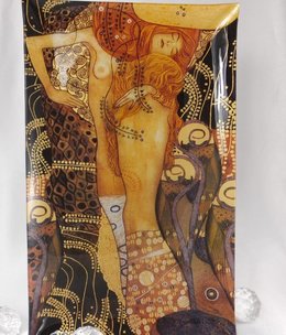 CARMANI - 1990 Gustav Klimt - glass plate water snakes