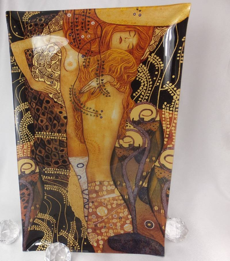 CARMANI - 1990 Gustav Klimt - Wasserschlangen - Dekorationsteller