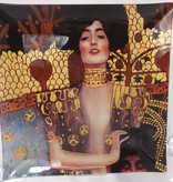 CARMANI - 1990 Gustav Klimt - Judith - Glasteller 25 x 25 cm