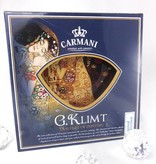 CARMANI - 1990 Gustav Klimt  - Der Kuss dunkel - Glasteller 25 x 25 cm