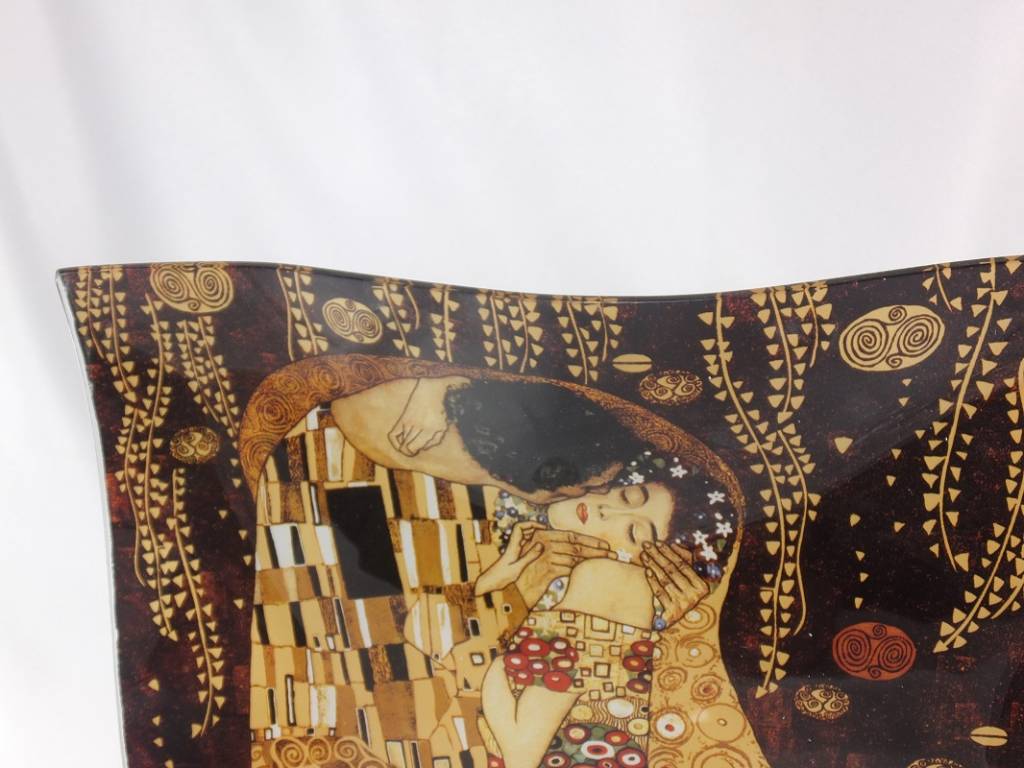 CARMANI - 1990 Gustav Klimt - Platter - The kiss 30 x 30 cm