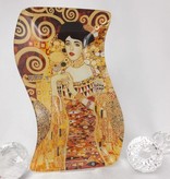 CARMANI - 1990 Gustav Klimt - Glasteller -S- Form -Adele Bloch Bauer