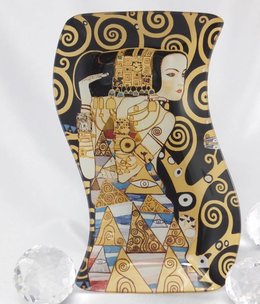 CARMANI - 1990 Gustav Klimt - Erwartung - Glasteller S- Form