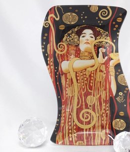 CARMANI - 1990 Gustav Klimt - Hygieia - glass plate S-shape