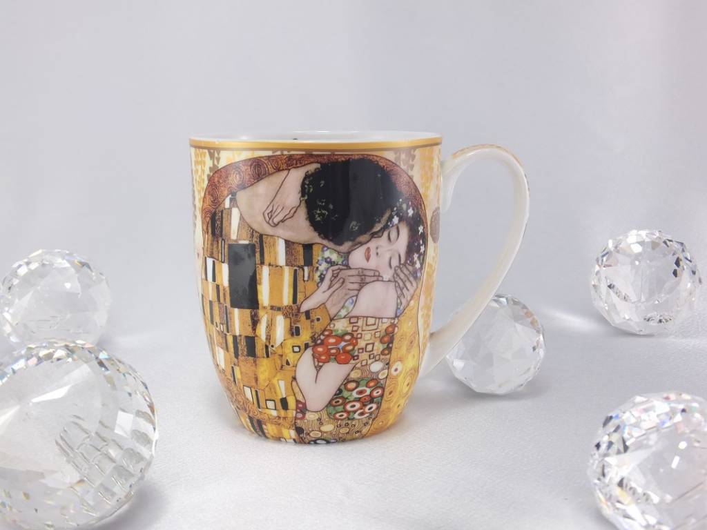 DELUXE by MJS Gustav Klimt - The kiss coffee cup Camio in gift box