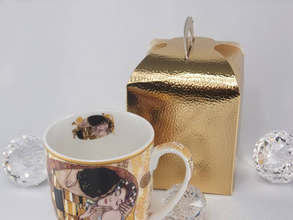 DELUXE by MJS Gustav Klimt  - Der Kuss Kaffeetasse Camio in Geschenkbox