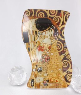 CARMANI - 1990 Gustav Klimt - The Kiss - Glass plate S Shape small