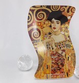 CARMANI - 1990 Gustav Klimt - glass plate -S-form small -Adele Bloch Bauer