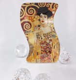 CARMANI - 1990 Gustav Klimt - Glasteller -S-Form  klein -Adele Bloch Bauer